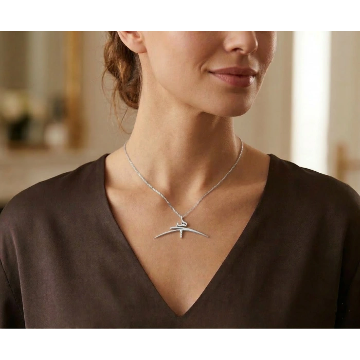 Gümüş Hiç Kolyesi - Rose