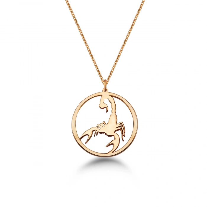 Akrep Çember Kolye - Rose