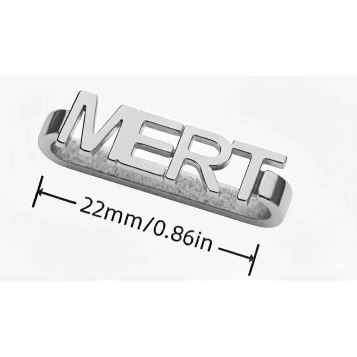 Apple Watch Uyumlu Gümüş Saat Isimlik