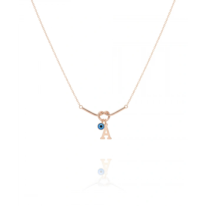 Aşk Düğümü Gümüş Kolye - Rose