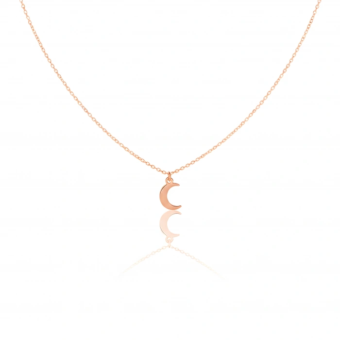 Ay Gümüş Kolye - Rose