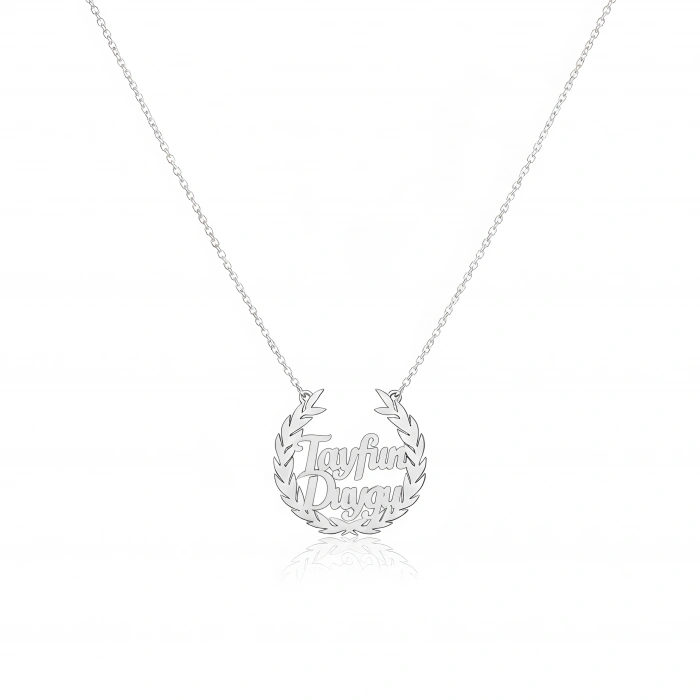 Defne Yapraklı Gümüş Kolye - Gümüş