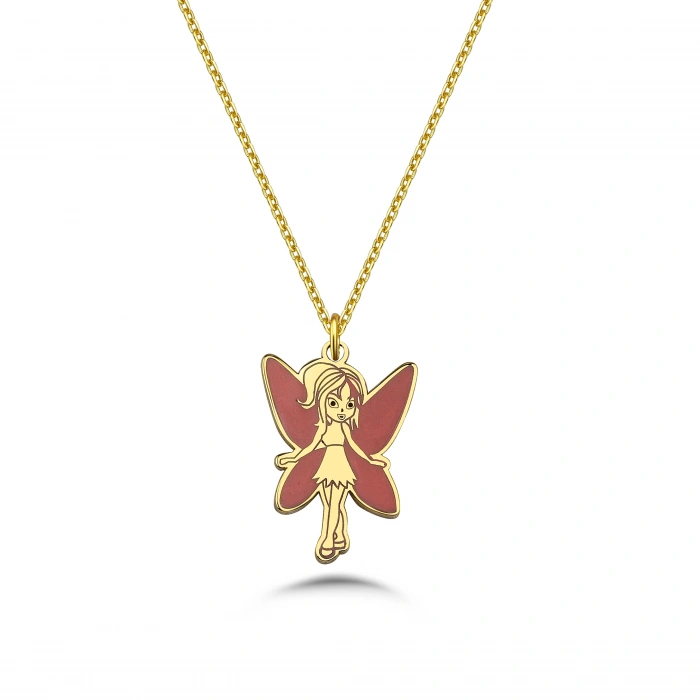 Dilek Perisi Gümüş Kolye