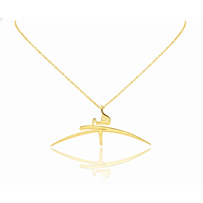 Gümüş Hiç Kolyesi - Altın