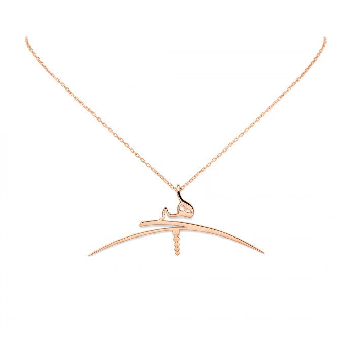 Gümüş Hiç Kolyesi - Rose