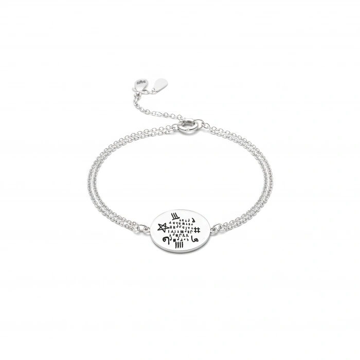 Hiçlikten Gelen Güç Gümüş Tılsım Bileklik - Gümüş