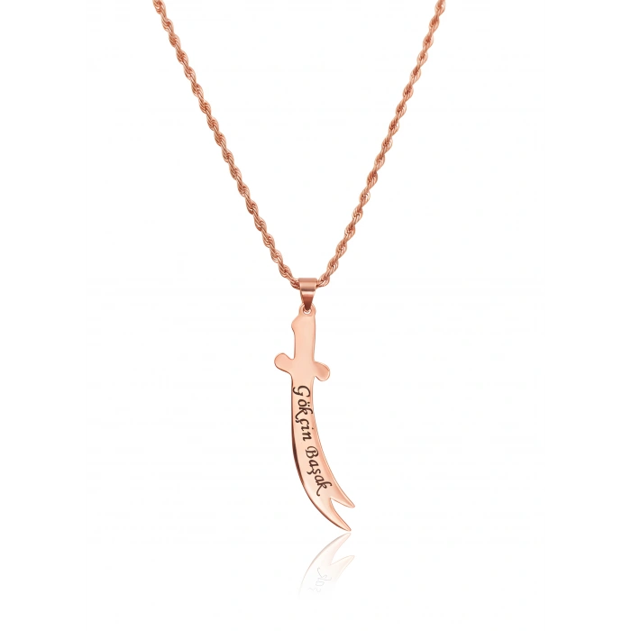 Hz.Ali Zülfikar Gümüş Kolye - Rose