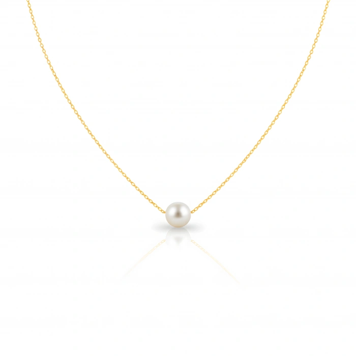 İnci Kolye - Altın