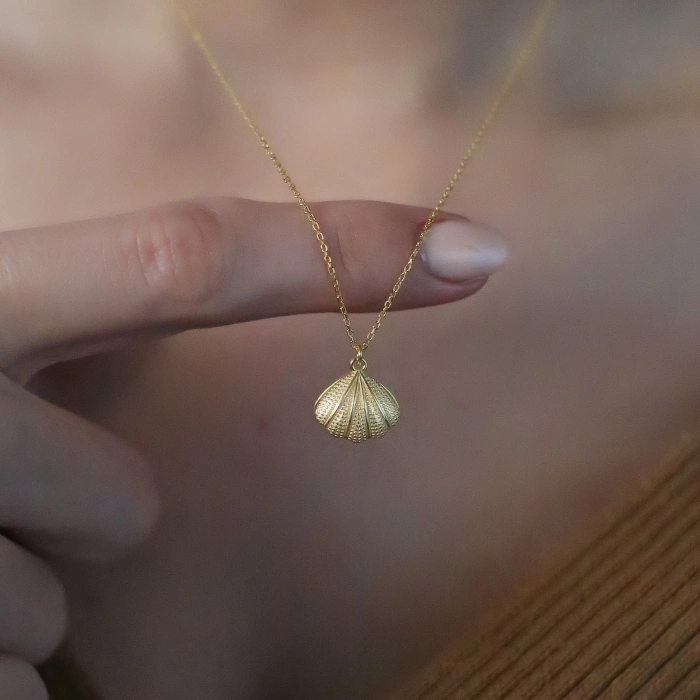 İnci Tanem Flowers Gümüş Kolye - Altın