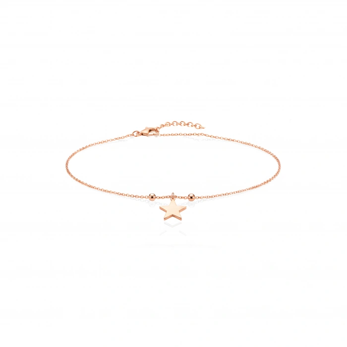 Işıltılı Yıldız Halhal  - Rose