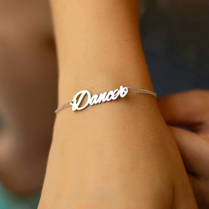 İsim Bileklik - Altın