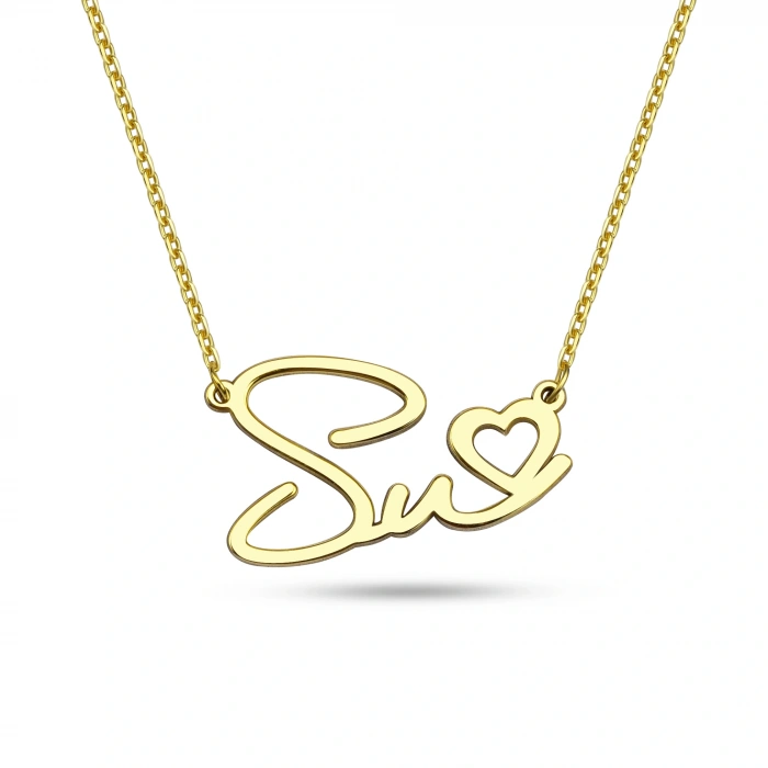 Kalbimdeki İsim Gümüş Kolye