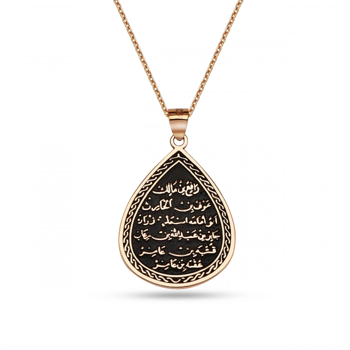 Kıtmir Duası Gümüş Kolye - Rose