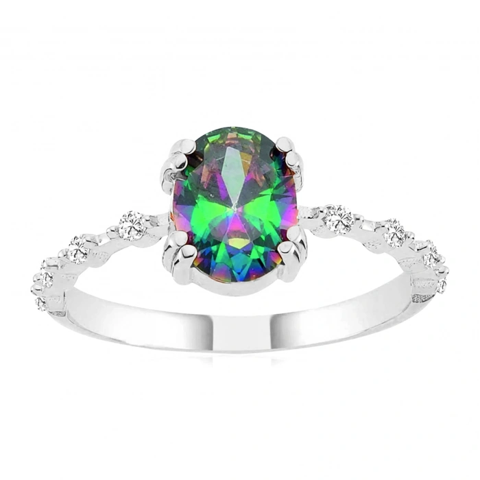 Mistik Topaz İhtişamı Gümüş Yüzük - Gümüş