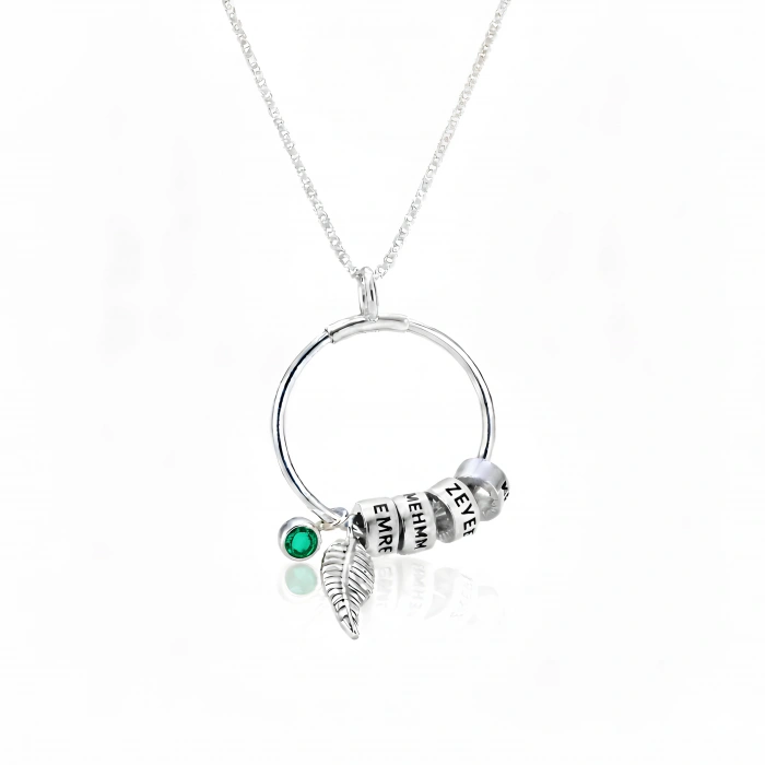 Özgür Ruh Gümüş İsim Kolye - Gümüş