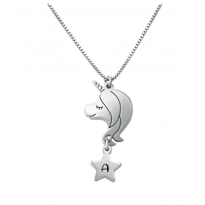 Ponny Harfli Gümüş Kolye - Gümüş