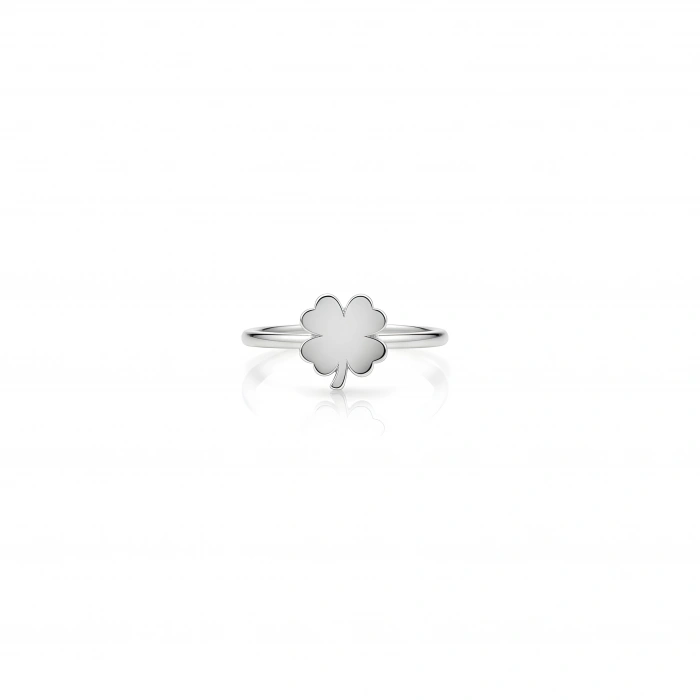 Şans Yoncası Gümüş Yüzük - Gümüş