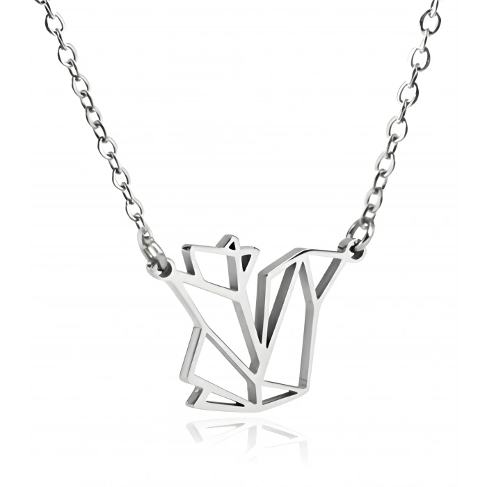 Sincap Origami Gümüş Kolye - Gümüş