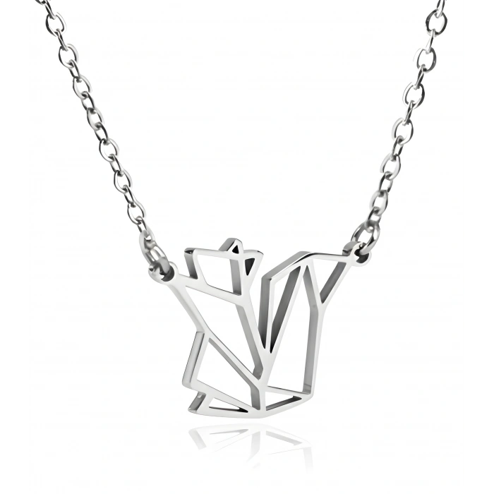 Sincap Origami Gümüş Kolye - Gümüş