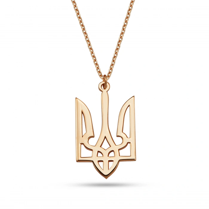 Ukrayna Ulusal Sembolü Gümüş Kolye - Rose