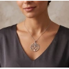 Kalpten Yeşeren Sevgi Gümüş Kolye - Rose