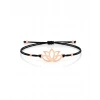 Lotus Çiçeği İpli Gümüş Bileklik - Rose