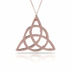 Triquetra Gümüş Kolye - Rose