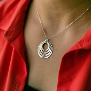 4 Lü Halka Kolye - Rose