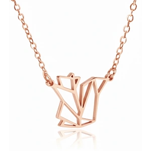 Sincap Origami Gümüş Kolye - Rose