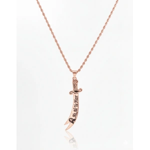 Hz.Ali Zülfikar Gümüş Kolye - Rose