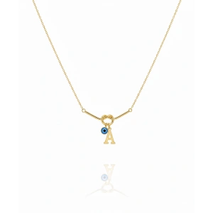 Aşk Düğümü Gümüş Kolye - Altın