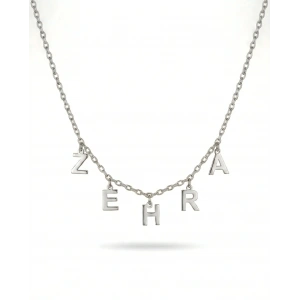 Sallantılı İsim Gümüş Kolye - Gümüş