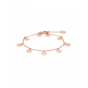 925 Ayar Gümüş Yuvarlak Halhal - Rose