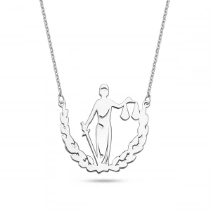 Adalet Simgesi Gümüş Kolye - Gümüş