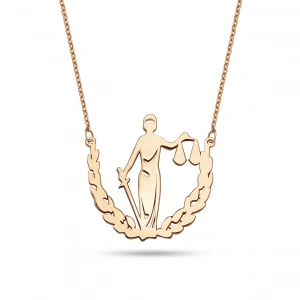 Adalet Simgesi Gümüş Kolye - Rose