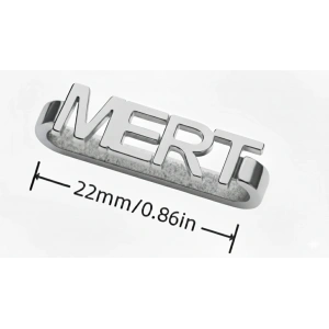 Apple Watch Uyumlu Gümüş Saat Isimlik