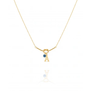 Aşk Düğümü Gümüş Kolye - Altın