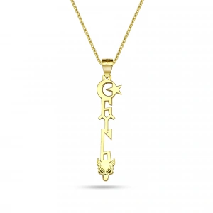 Bozkurt Türk Ayyıldız Gümüş Kolye