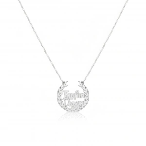 Defne Yapraklı Gümüş Kolye - Gümüş