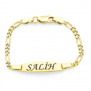 Gümüş Çocuk Künye - Altın