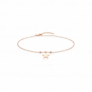 Gümüş Işıltılı Yıldız Halhal - Gümüş