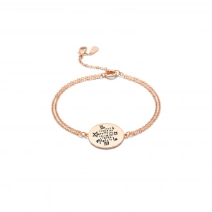 Hiçlikten Gelen Güç Gümüş Tılsım Bileklik - Rose