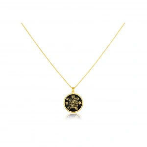 Hiçlikten Gelen Güç Gümüş Tılsım Kolye - Altın