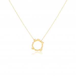 İsim Halka Kolye - Altın