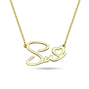 Kalbimdeki İsim Gümüş Kolye