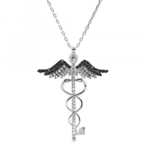 Melek Kanadı Kadüse Gümüş Kolye - Gümüş