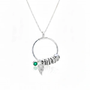 Özgür Ruh Gümüş İsim Kolye - Gümüş