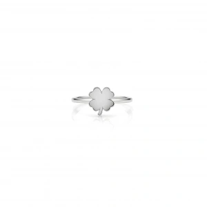 Şans Yoncası Gümüş Yüzük - Gümüş