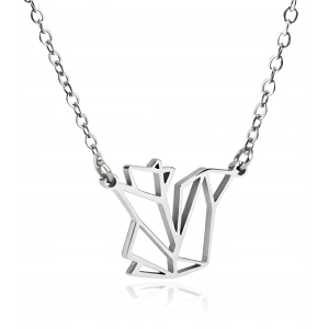 Sincap Origami Gümüş Kolye - Gümüş