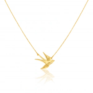 Uçan Kırlangıç Kolye - Altın